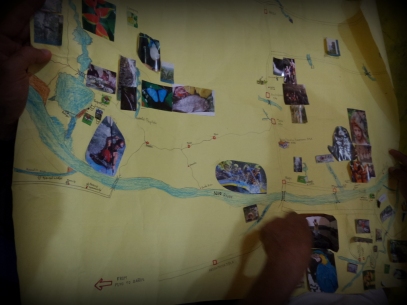 Samuel'in ortaokulda hazırladığı Amazon haritası ödevi